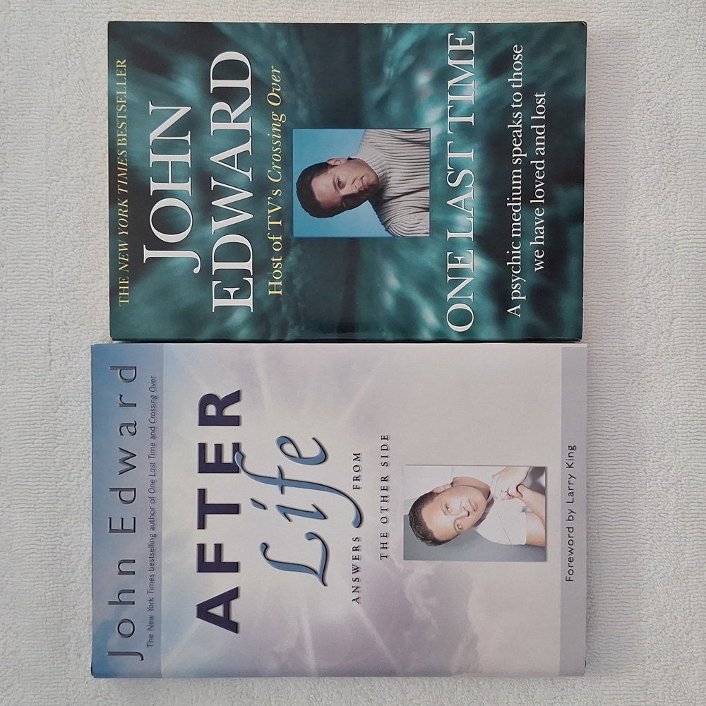 2 X John Edward Books "After Life" & "One Last Time"